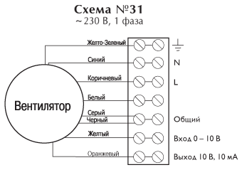 Вентилятор "Ostberg" LPKB EC схема подключения